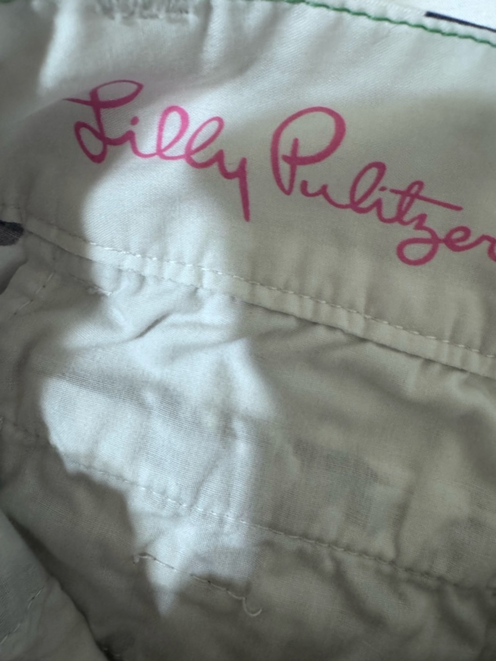 Lilly Pulitzer Navy and White Coral-Print Bermuda Shorts - Picture 7 of 8